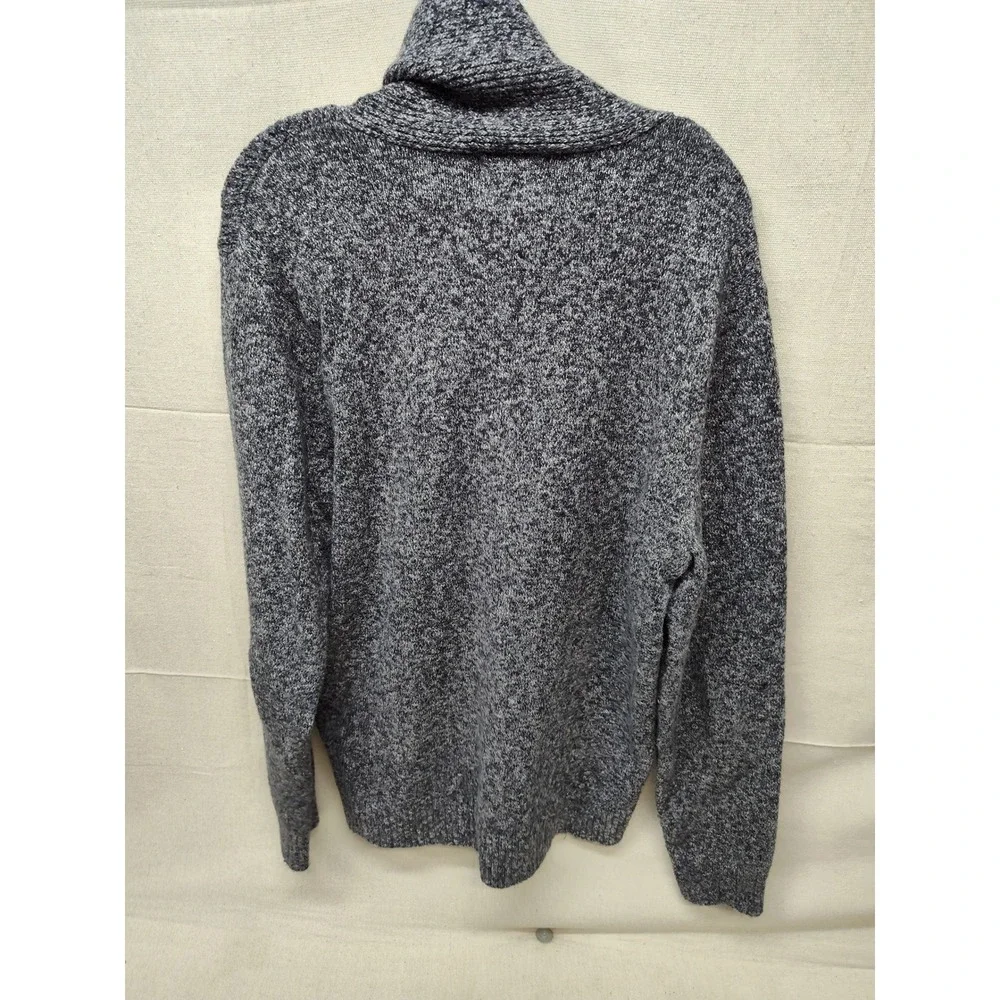 Old Navy Mens Gray Marled Shawl Collar Button Pullover Sweater Large‎ 1854
